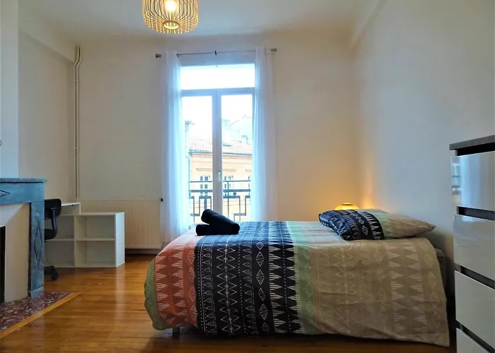 דירה Chambre Privee Et Spacieuse Au Sein D'un Logement Partage - Central, Quartier Villebourbon - 3 Doubles - 2 Balcons - Places De Stationnements Gratuites - 5 Min A Pied Gare Et Hypercentre